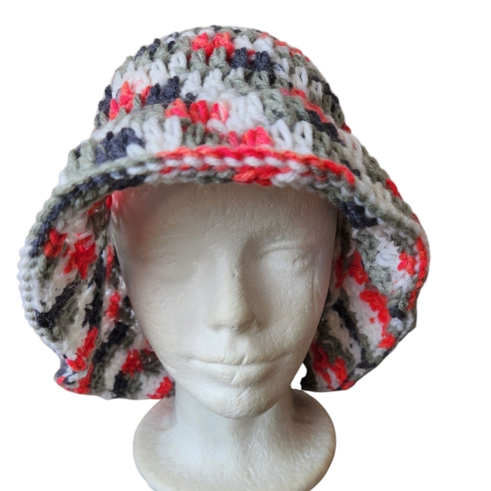 Red And White Buckethat